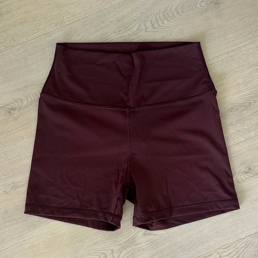 CRZ YOGA Women's Naked Feeling Biker Shorts - 4” High Waist Yoga Shorts Medium